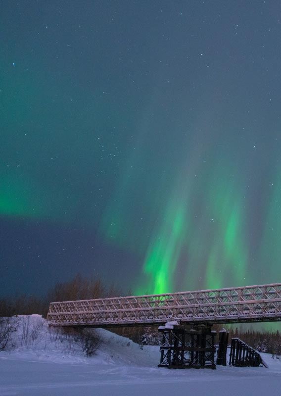 As the skies darken, watch for the Aurora Borealis overhead