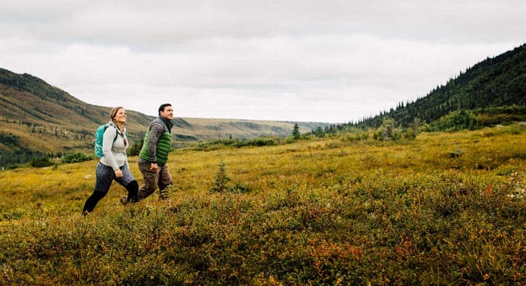 Hiking in Denali Backcountry