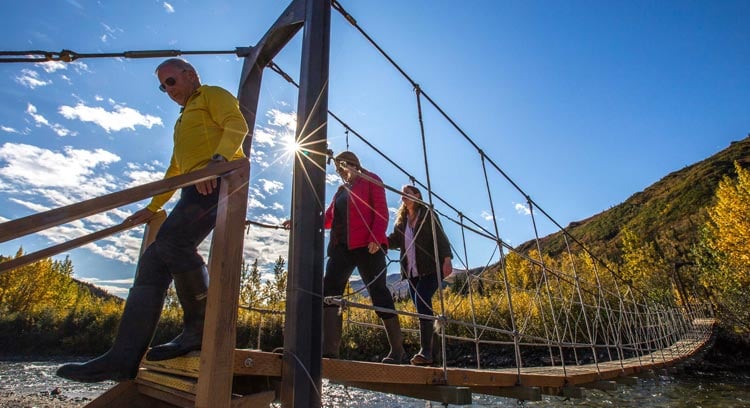 Guests exploring in Denali