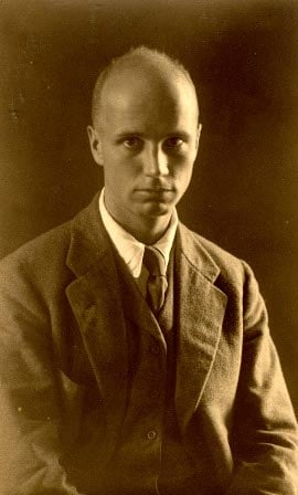 A sepia-toned portrait of Rockwell Kent.