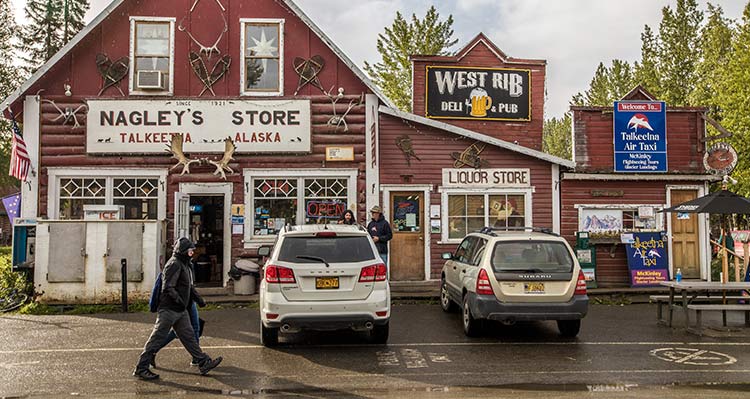 A small wooden general store.