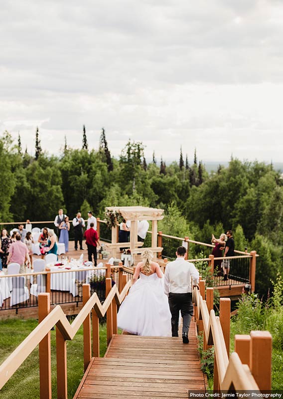 Wedding ceremony at Talkeetna