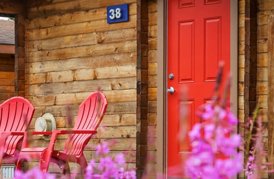 Exterior view of a Denali Cabin