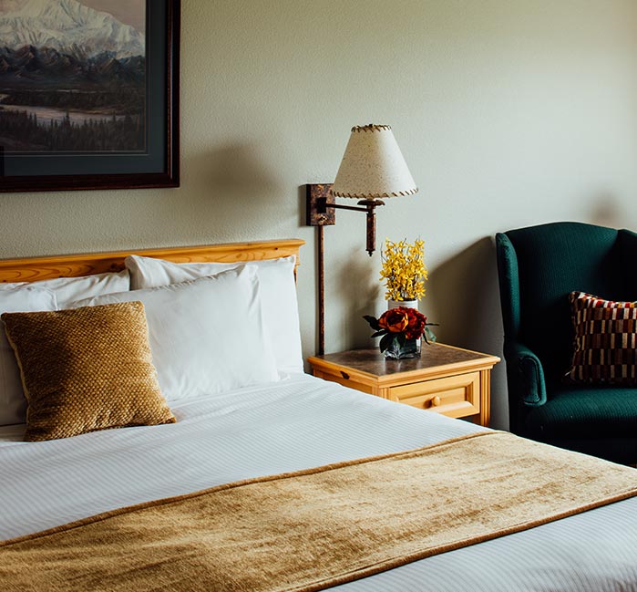 Mountainside room at Talkeetna Alaskan Lodge